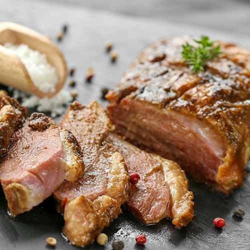 Terrine de lapin et son cœur de magret de canard